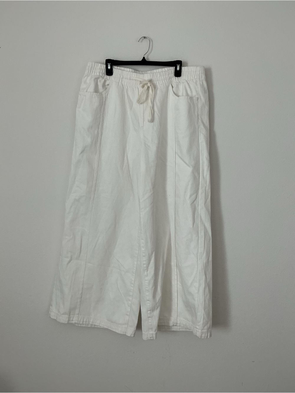 Universal Thread White Wide-Leg Drawstring Pants